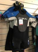 6no. Gul Blue/Black Kids Response 3/2 Wet Suits, Sizes Comprise; 2no. T3, 1no. T2, 1no. JXS, 1no.