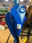 5no. BIC Sport Paddles, black / blue used. Collection Strictly 09:30 to 18:30 - Wednesday 20