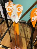 7no. SUP Kids Paddles, Orange / White, Combined RRP £295. Collection Strictly 09:30 to 18:30 -