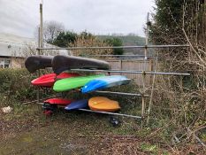 Scaffold Components to Form Boat Rack (Boats not included & Purchaser to Dismantle). Delayed