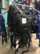 4no. Sprayway Octave 40L Black Rucksacks. Collection Strictly 09:30 to 18:30 - Wednesday 20 February