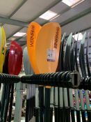 2no. Werner Paddles, 225 210cm, Yellow. Collection Strictly 09:30 to 18:30 - Wednesday 20 February