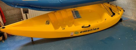 Emotion Charger 9`3, Kayak, Yellow. Collection Strictly 09:30 to 18:30 - Wednesday 20 February