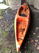 Emotion Kayak, Orange, Used as Lotted. Collection Strictly 09:30 to 18:30 - Wednesday 20 February