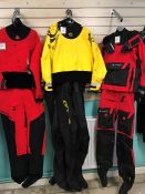 Typhoon Men's Multisport 5 Latex Seal Drysuit and Con Zip, Yellow/Black, Size: M, RRP: £449.95.