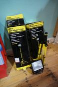 2no. Unused Stanley 500W Halogen Worklights . Collection Strictly 09:30 to 18:30 - Wednesday 20