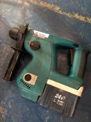 Makita BHR200 SDS Drill with Battery, Charger Not Present. Collection Strictly 09:30 to 18:30 -