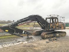 Salvage 2017 Hidromek 220LC-3B Crawler Excavator (no attachments) fire damage as per the photographs
