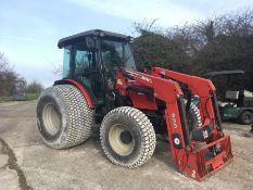 Salvage 2008 Massey Ferguson MF3615 Front End Loading Tractor c/w fine turf tyres. 1-owner from new.
