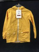 Regatta Kids waterproof Jacket - Yellow. Age 11-12 years. RRP£30.00
