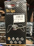 2no. Tri Spi Lightweight Backpacking Stove. RRP £50.00