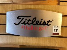 Titleist Retails Sign as Lotted