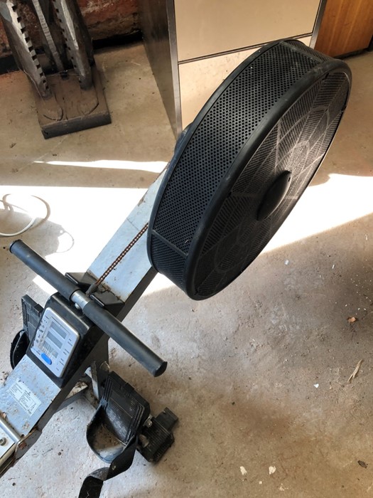 roger black rowing machine display