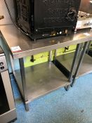 Stainless Steel 2-Tier Preparation Table, 600 x 76