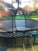 12ft Trampoline with Safety Enslosure as Lotted. This Lot is Currently Assembled, Buyer to Arrange T