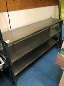 Stainless Steel 3-Tier Shelf as Lotted