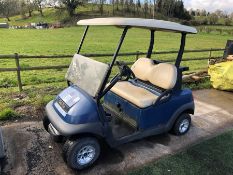 LOT UPDATED Ingersoll Rand Club Car Electric Golf Buggy with Roof and Screen We are informed the Gol