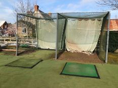 Golf 2 Section Practice Nets 3050 x 6000mm, Comple