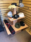 Retail Display Stand with a selection Hats with Ra