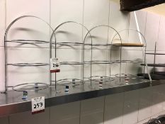 Wall hung stainless steel shelf 2980 x 260 (Contents on Shelf Not Included)