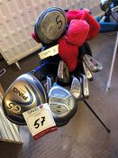 Used Dunlop Golf Bag including G5 Ping Driver, Spalding