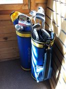 2no. Golf Bags with Clubs as Lotted