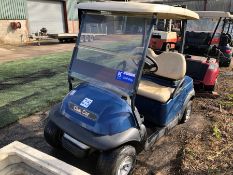 LOT UPDATED Ingersoll Rand Club Car Electric Golf Buggy with Roof and Screen, We are informed the Go
