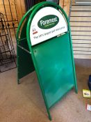 Foremost Golf A Frame Steel Display Sign and Stain