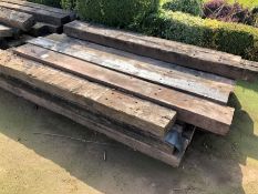 21no. Railway Sleepers as Lotted