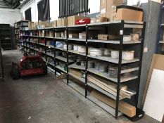 Quantity of Electrical Sundries to 9no. Bays as Lotted, Shelving Units Included