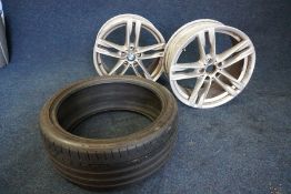 2no. BMW M373 8.5 Inch Wheels (One Spares and Repairs) and Azenis FK453 245/35Z A20 Part Worn