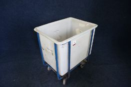 Container Trolley with Removable Tub. (Lot Located in The Auction Centre, Abertillerty. Collection