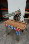 Maggi Junior 640 Cross Cut Radial Arm Saw. HSE Non-Compliant Sold as Spares and Repairs Only