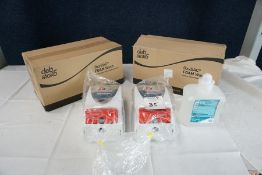 12no. Deb 1 Litre OxyBAC Foam Wash with 2no. A1 Loo Hire Branded Hand Sanitiser Dispensers. (Lot