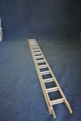 Double Extension Ladder with 13 Rungs. (Lot Located in The Auction Centre, Abertillerty.