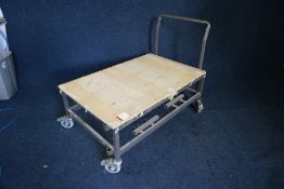 Flat Bed Trolley. (Lot Located in The Auction Centre, Abertillerty. Collection 09:30 to 15:30 Mon 29