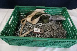 Assorted Chains as Lotted (Crate not Included). (Lot Located in The Auction Centre, Abertillerty.