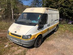 Ford Transit Van Registration No. Y604DCY, 236,483 Miles, Sold as Spares or Repair. (Lot Located
