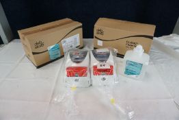 12no. Deb 1 Litre OxyBAC Foam Wash with 2no. A1 Loo Hire Branded Hand Sanitiser Dispensers. (Lot