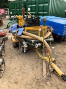 1995 Selwood 4" water pump with Agip Diesel Engine on a Single Axle Trailer, Key Start, comes with