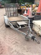 Indespension Challenge Twin Axle Steel Plant Trailer with Towing Eye, Bed Size 2500 x 1260mm, as