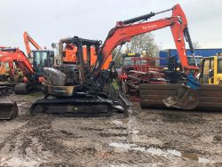 Unreserved Online Auction - Salvage Fire Damaged Excavators