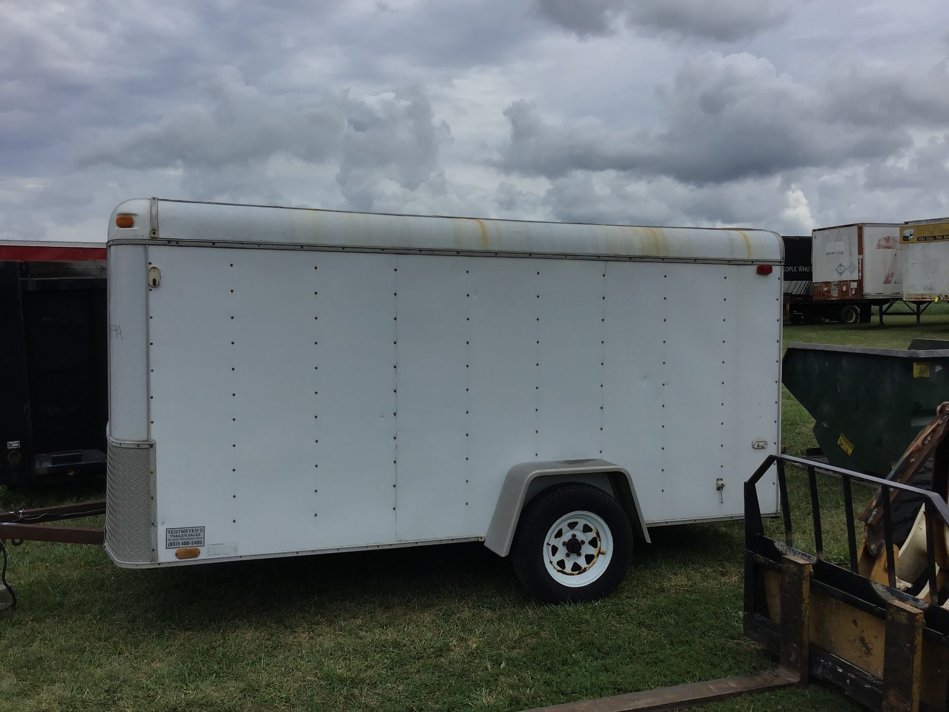 ENCLOSED TRAILER 12'X6', NO TITLE - Image 2 of 3