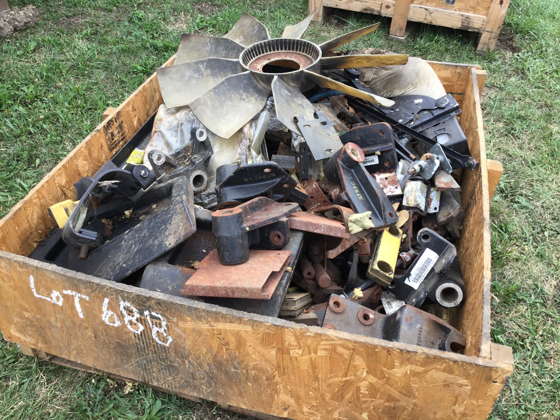 CRATE OF TRUCK PARTS:MISC