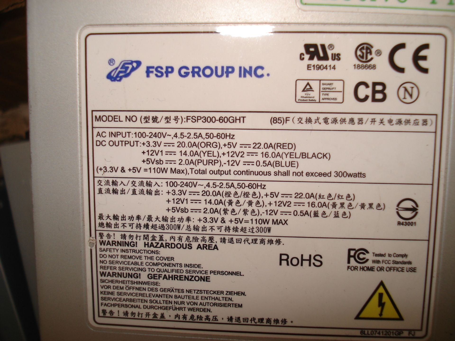 FSP Group - fsp300-60GHT Power Supplies x 37 - Bild 3 aus 3