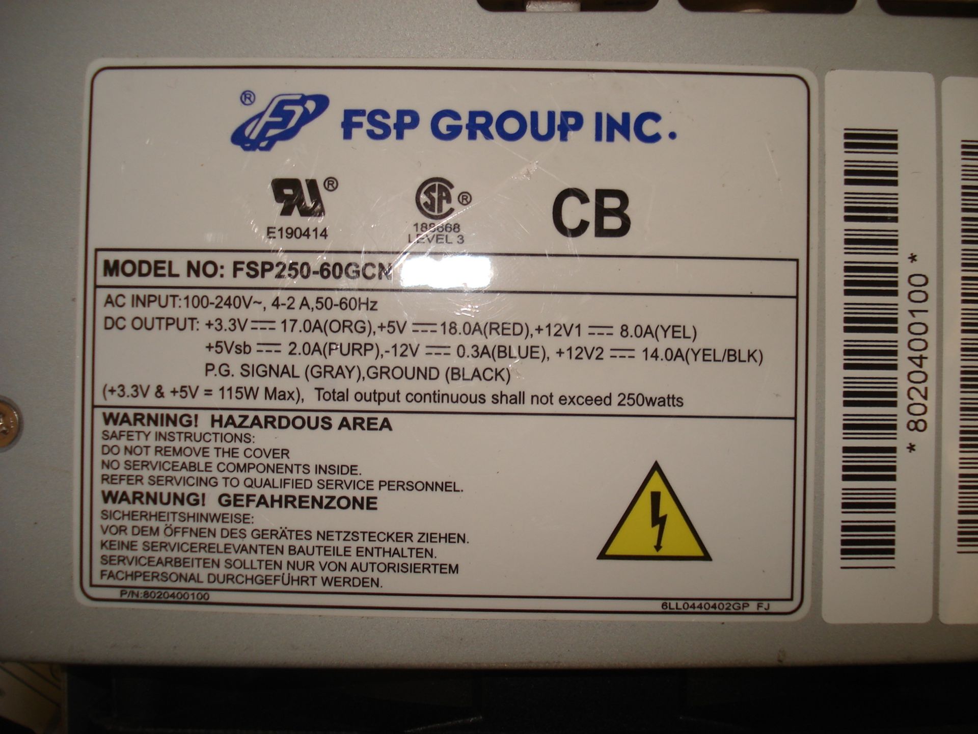 Mixed Power Supplies - Hipper, FSP, HP - Image 8 of 11