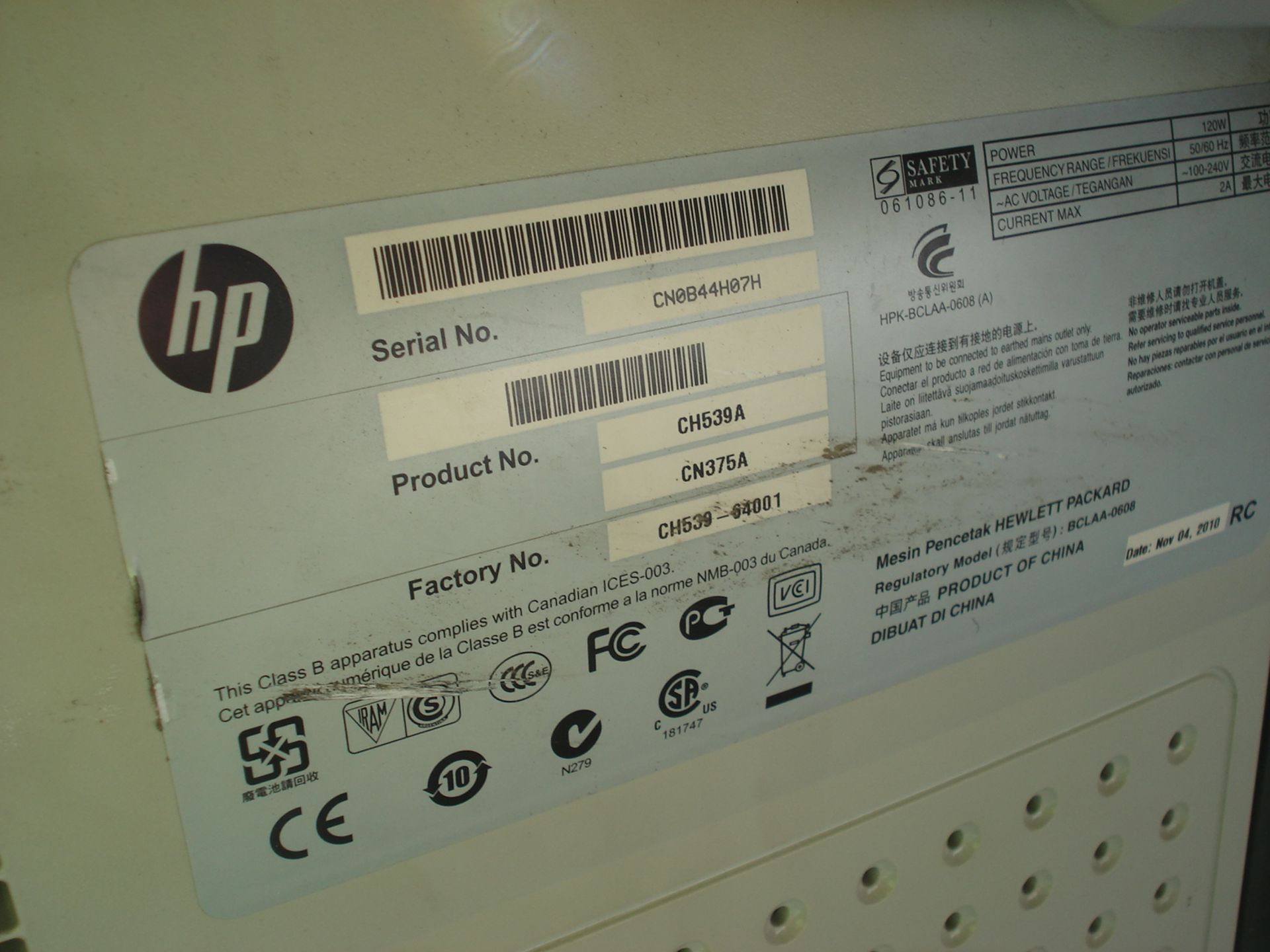 HP Designjet T770 Wide Format Plotter/Printer - Image 10 of 10