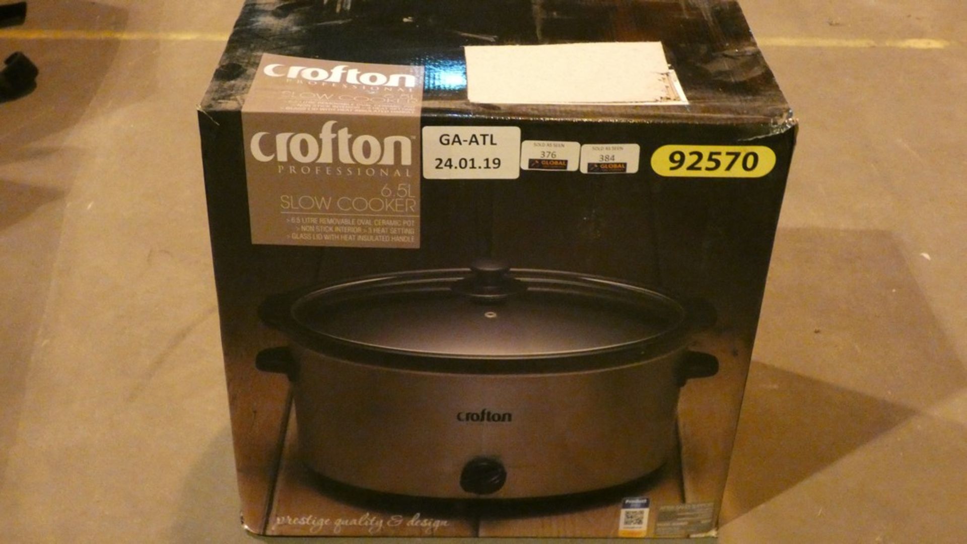 Box Crofton 6.5L Slow Cooker, Non-Stick Interior And 3 Heat Settings RRP £45 Each