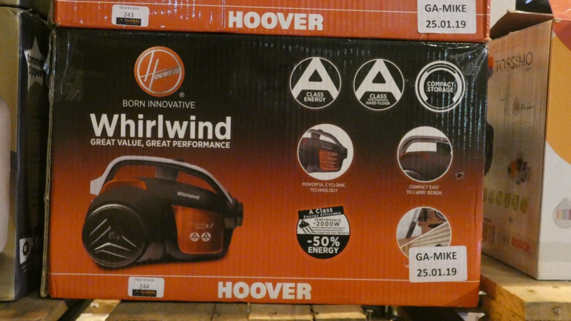 Boxed Hoover Whirlwind 2000W Cylinder Vacuum Cleaner RRP £70