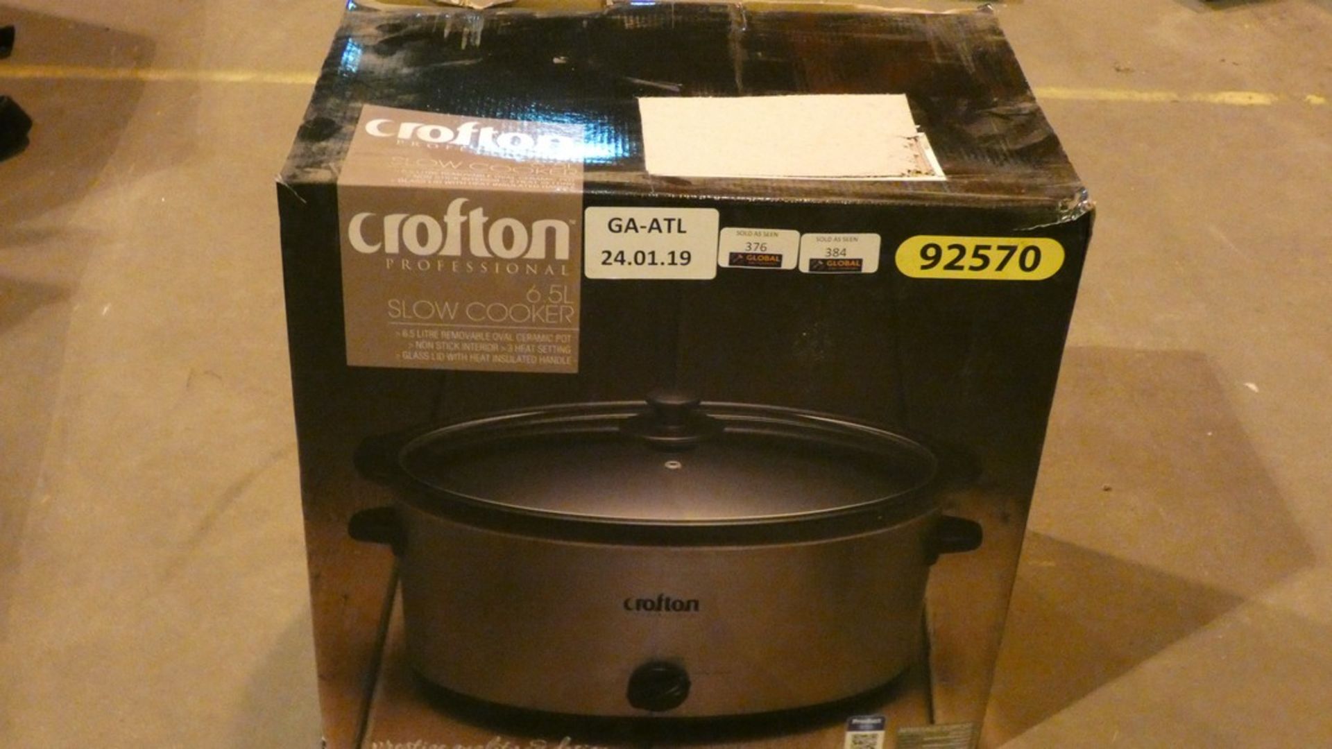 Box Crofton 6.5L Slow Cooker, Non-Stick Interior And 3 Heat Settings RRP £45 Each
